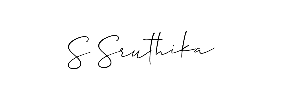 Best and Professional Signature Style for S Sruthika. Allison_Script Best Signature Style Collection. S Sruthika signature style 2 images and pictures png