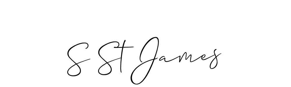 S St James stylish signature style. Best Handwritten Sign (Allison_Script) for my name. Handwritten Signature Collection Ideas for my name S St James. S St James signature style 2 images and pictures png