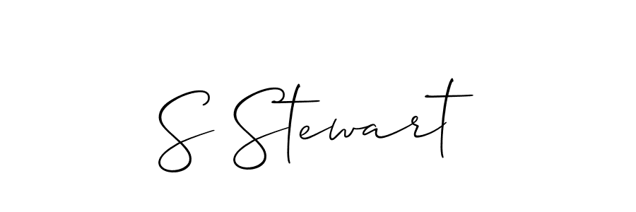 Design your own signature with our free online signature maker. With this signature software, you can create a handwritten (Allison_Script) signature for name S Stewart. S Stewart signature style 2 images and pictures png