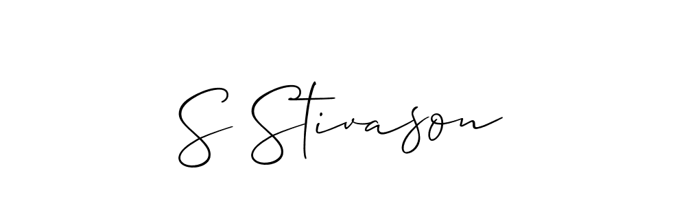 Also we have S Stivason name is the best signature style. Create professional handwritten signature collection using Allison_Script autograph style. S Stivason signature style 2 images and pictures png