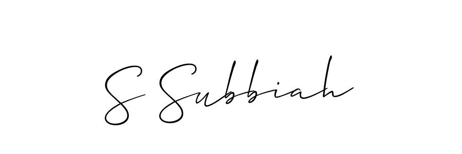 Similarly Allison_Script is the best handwritten signature design. Signature creator online .You can use it as an online autograph creator for name S Subbiah. S Subbiah signature style 2 images and pictures png
