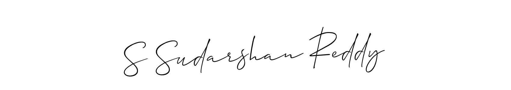 S Sudarshan Reddy stylish signature style. Best Handwritten Sign (Allison_Script) for my name. Handwritten Signature Collection Ideas for my name S Sudarshan Reddy. S Sudarshan Reddy signature style 2 images and pictures png