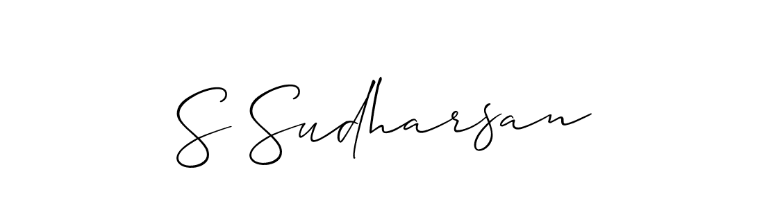 Best and Professional Signature Style for S Sudharsan. Allison_Script Best Signature Style Collection. S Sudharsan signature style 2 images and pictures png