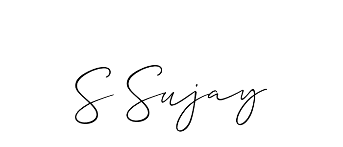 See photos of S Sujay official signature by Spectra . Check more albums & portfolios. Read reviews & check more about Allison_Script font. S Sujay signature style 2 images and pictures png