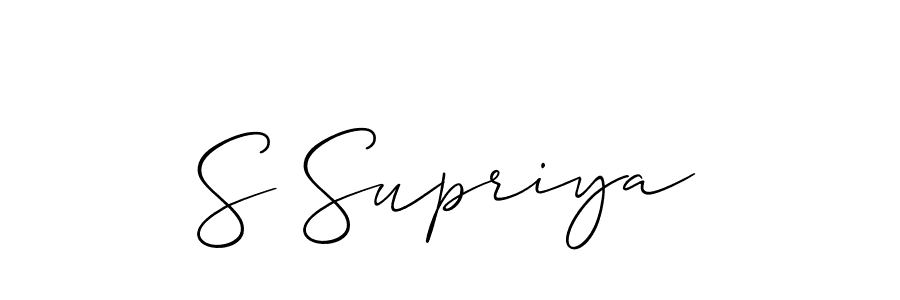 You can use this online signature creator to create a handwritten signature for the name S Supriya. This is the best online autograph maker. S Supriya signature style 2 images and pictures png