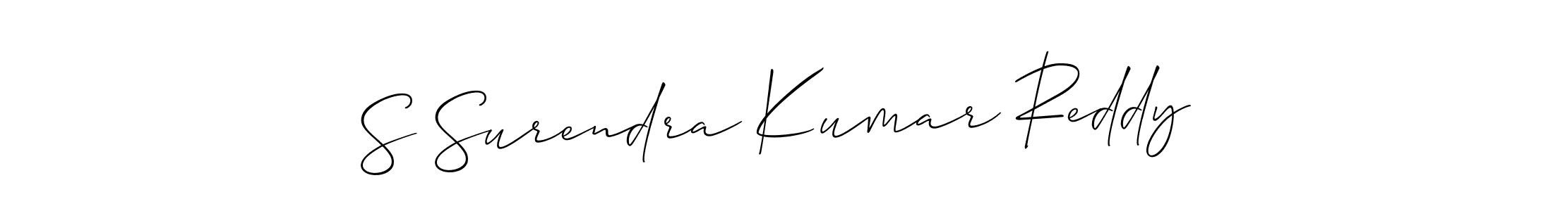Design your own signature with our free online signature maker. With this signature software, you can create a handwritten (Allison_Script) signature for name S Surendra Kumar Reddy. S Surendra Kumar Reddy signature style 2 images and pictures png
