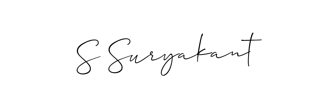 How to Draw S Suryakant signature style? Allison_Script is a latest design signature styles for name S Suryakant. S Suryakant signature style 2 images and pictures png