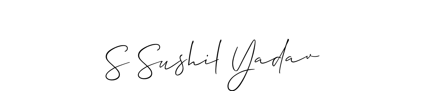 You can use this online signature creator to create a handwritten signature for the name S Sushil Yadav. This is the best online autograph maker. S Sushil Yadav signature style 2 images and pictures png