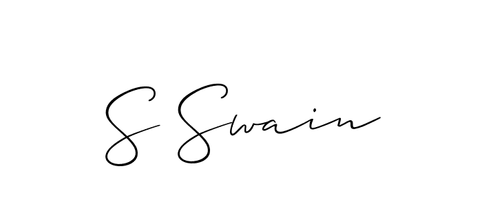 Make a short S Swain signature style. Manage your documents anywhere anytime using Allison_Script. Create and add eSignatures, submit forms, share and send files easily. S Swain signature style 2 images and pictures png