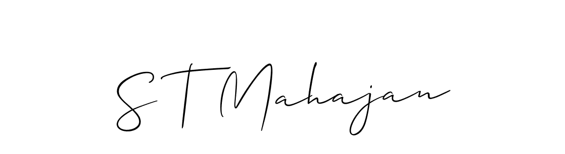 This is the best signature style for the S T Mahajan name. Also you like these signature font (Allison_Script). Mix name signature. S T Mahajan signature style 2 images and pictures png