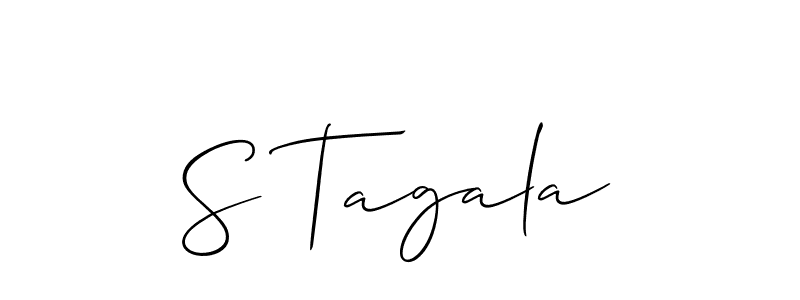 It looks lik you need a new signature style for name S Tagala. Design unique handwritten (Allison_Script) signature with our free signature maker in just a few clicks. S Tagala signature style 2 images and pictures png