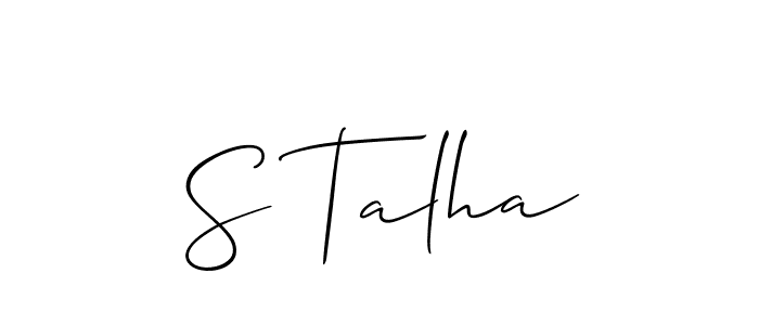 How to Draw S Talha signature style? Allison_Script is a latest design signature styles for name S Talha. S Talha signature style 2 images and pictures png