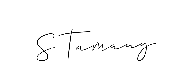 Once you've used our free online signature maker to create your best signature Allison_Script style, it's time to enjoy all of the benefits that S Tamang name signing documents. S Tamang signature style 2 images and pictures png