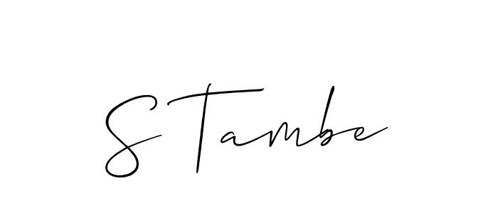 See photos of S Tambe official signature by Spectra . Check more albums & portfolios. Read reviews & check more about Allison_Script font. S Tambe signature style 2 images and pictures png