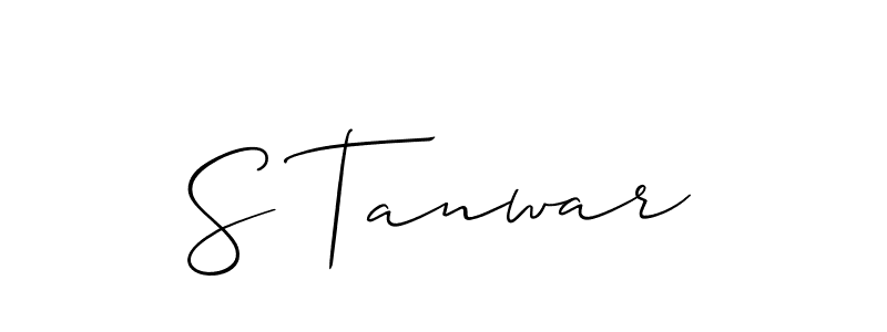 You can use this online signature creator to create a handwritten signature for the name S Tanwar. This is the best online autograph maker. S Tanwar signature style 2 images and pictures png