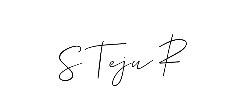 See photos of S Teju R official signature by Spectra . Check more albums & portfolios. Read reviews & check more about Allison_Script font. S Teju R signature style 2 images and pictures png