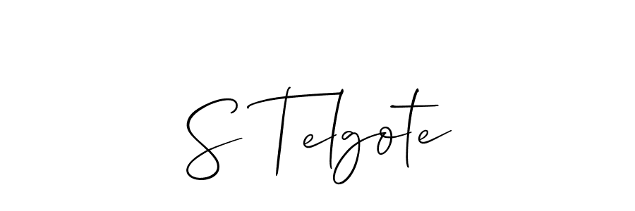 S Telgote stylish signature style. Best Handwritten Sign (Allison_Script) for my name. Handwritten Signature Collection Ideas for my name S Telgote. S Telgote signature style 2 images and pictures png