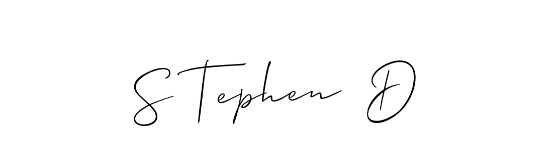 How to Draw S Tephen  D signature style? Allison_Script is a latest design signature styles for name S Tephen  D. S Tephen  D signature style 2 images and pictures png