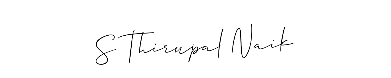 You can use this online signature creator to create a handwritten signature for the name S Thirupal Naik. This is the best online autograph maker. S Thirupal Naik signature style 2 images and pictures png
