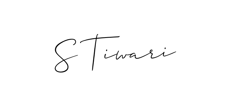 Make a beautiful signature design for name S Tiwari. Use this online signature maker to create a handwritten signature for free. S Tiwari signature style 2 images and pictures png