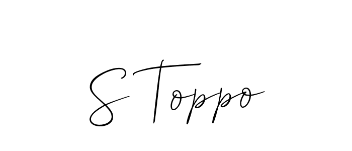 Make a beautiful signature design for name S Toppo. Use this online signature maker to create a handwritten signature for free. S Toppo signature style 2 images and pictures png