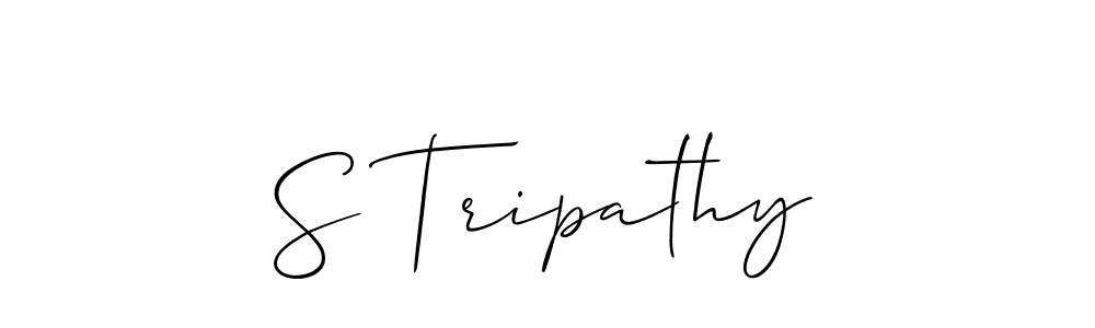 Make a beautiful signature design for name S Tripathy. With this signature (Allison_Script) style, you can create a handwritten signature for free. S Tripathy signature style 2 images and pictures png