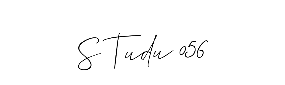 Also we have S Tudu 056 name is the best signature style. Create professional handwritten signature collection using Allison_Script autograph style. S Tudu 056 signature style 2 images and pictures png