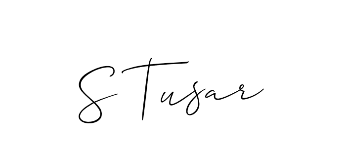 Once you've used our free online signature maker to create your best signature Allison_Script style, it's time to enjoy all of the benefits that S Tusar name signing documents. S Tusar signature style 2 images and pictures png