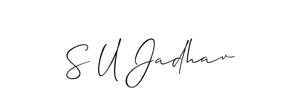 Make a beautiful signature design for name S U Jadhav. Use this online signature maker to create a handwritten signature for free. S U Jadhav signature style 2 images and pictures png
