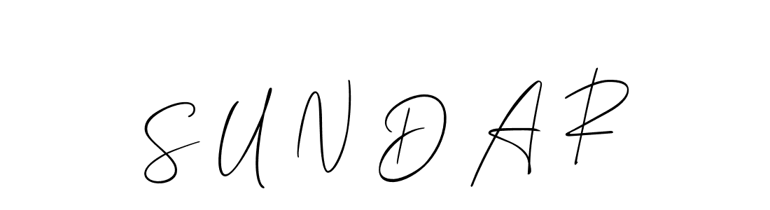 Make a beautiful signature design for name S U N D A R. Use this online signature maker to create a handwritten signature for free. S U N D A R signature style 2 images and pictures png