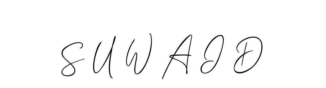 Use a signature maker to create a handwritten signature online. With this signature software, you can design (Allison_Script) your own signature for name S U W A I D. S U W A I D signature style 2 images and pictures png