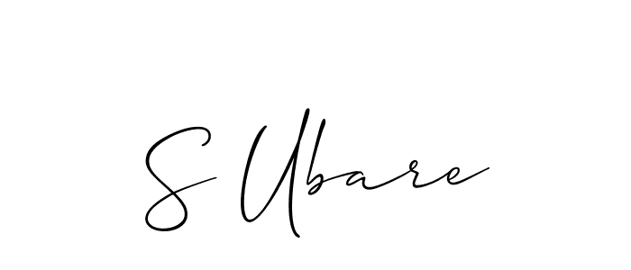Similarly Allison_Script is the best handwritten signature design. Signature creator online .You can use it as an online autograph creator for name S Ubare. S Ubare signature style 2 images and pictures png
