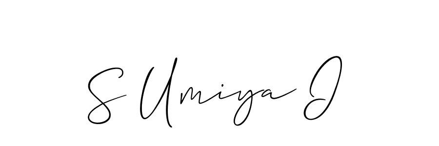 Design your own signature with our free online signature maker. With this signature software, you can create a handwritten (Allison_Script) signature for name S Umiya I. S Umiya I signature style 2 images and pictures png