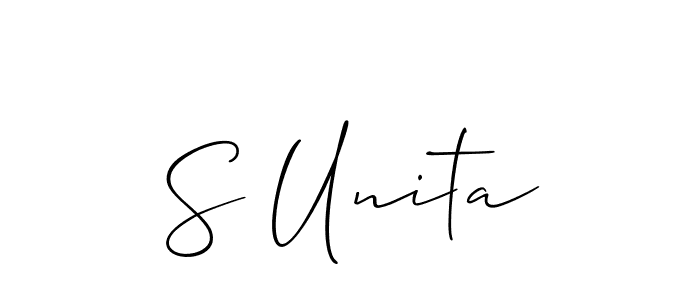 You can use this online signature creator to create a handwritten signature for the name S Unita. This is the best online autograph maker. S Unita signature style 2 images and pictures png