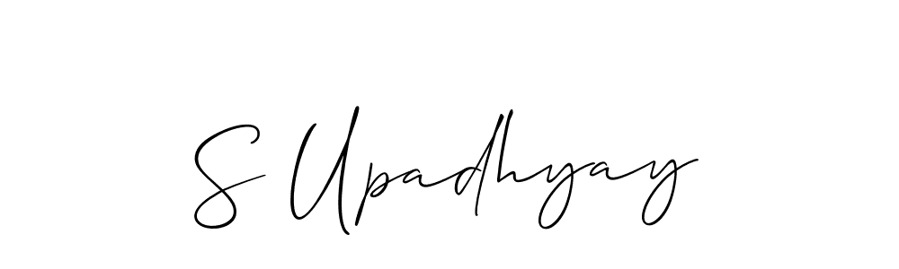 It looks lik you need a new signature style for name S Upadhyay. Design unique handwritten (Allison_Script) signature with our free signature maker in just a few clicks. S Upadhyay signature style 2 images and pictures png