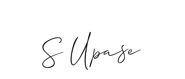 Design your own signature with our free online signature maker. With this signature software, you can create a handwritten (Allison_Script) signature for name S Upase. S Upase signature style 2 images and pictures png