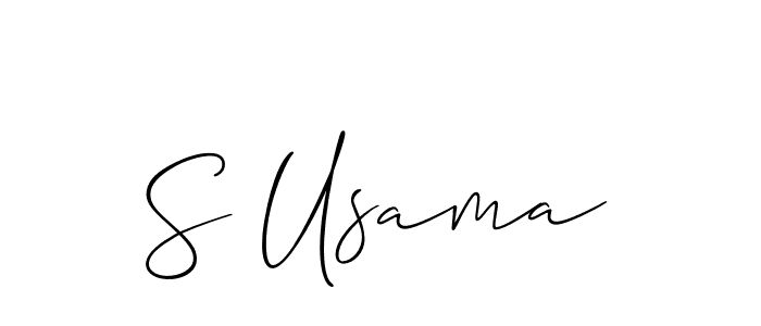 Best and Professional Signature Style for S Usama. Allison_Script Best Signature Style Collection. S Usama signature style 2 images and pictures png