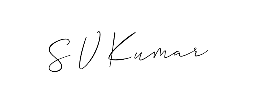 See photos of S V Kumar official signature by Spectra . Check more albums & portfolios. Read reviews & check more about Allison_Script font. S V Kumar signature style 2 images and pictures png