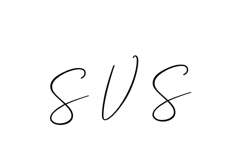 Also we have S V S name is the best signature style. Create professional handwritten signature collection using Allison_Script autograph style. S V S signature style 2 images and pictures png