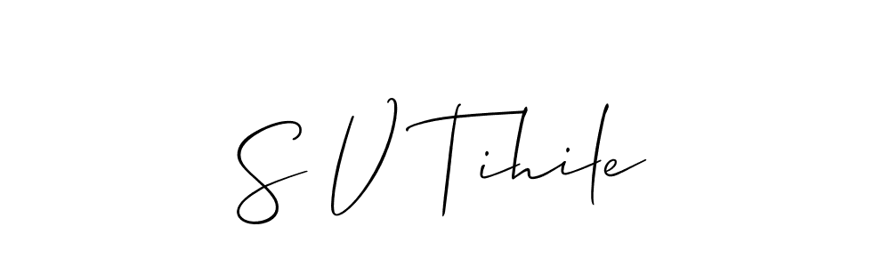 Create a beautiful signature design for name S V Tihile. With this signature (Allison_Script) fonts, you can make a handwritten signature for free. S V Tihile signature style 2 images and pictures png