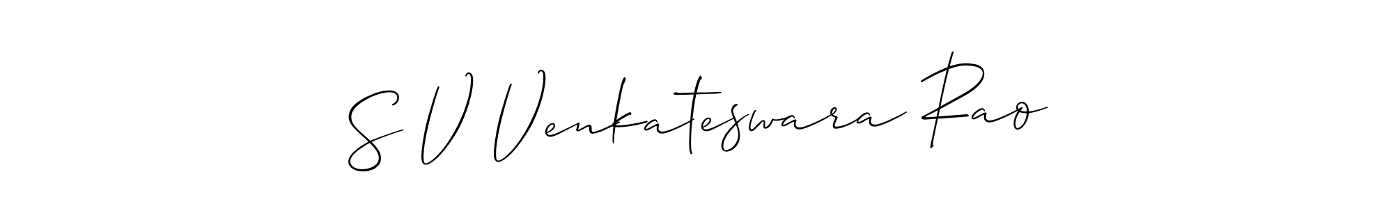 This is the best signature style for the S V Venkateswara Rao name. Also you like these signature font (Allison_Script). Mix name signature. S V Venkateswara Rao signature style 2 images and pictures png