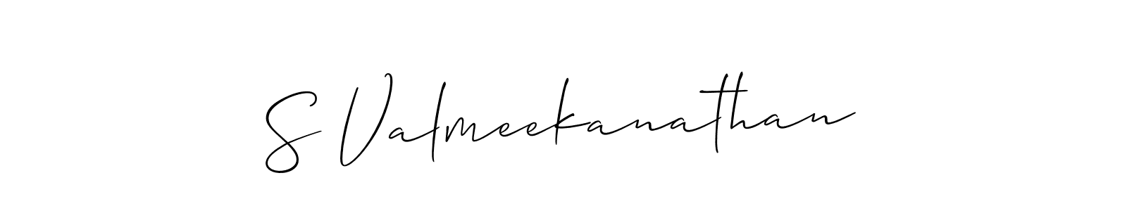Once you've used our free online signature maker to create your best signature Allison_Script style, it's time to enjoy all of the benefits that S Valmeekanathan name signing documents. S Valmeekanathan signature style 2 images and pictures png