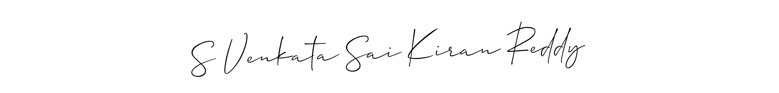 Design your own signature with our free online signature maker. With this signature software, you can create a handwritten (Allison_Script) signature for name S Venkata Sai Kiran Reddy. S Venkata Sai Kiran Reddy signature style 2 images and pictures png