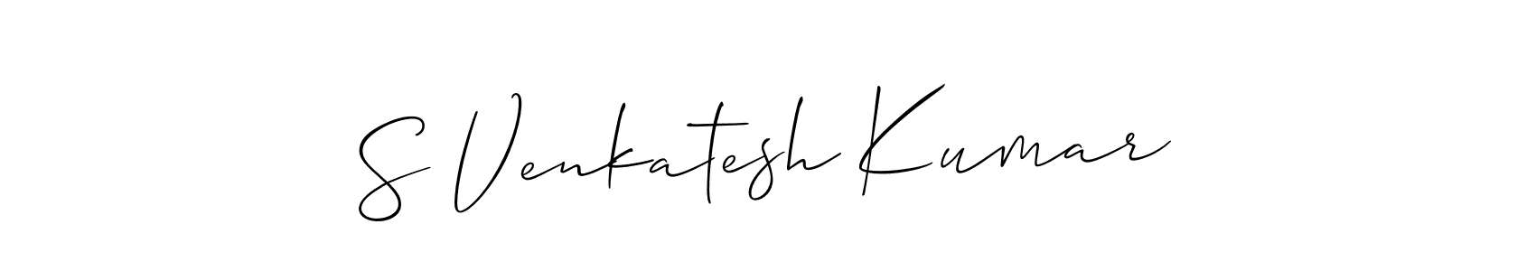 It looks lik you need a new signature style for name S Venkatesh Kumar. Design unique handwritten (Allison_Script) signature with our free signature maker in just a few clicks. S Venkatesh Kumar signature style 2 images and pictures png