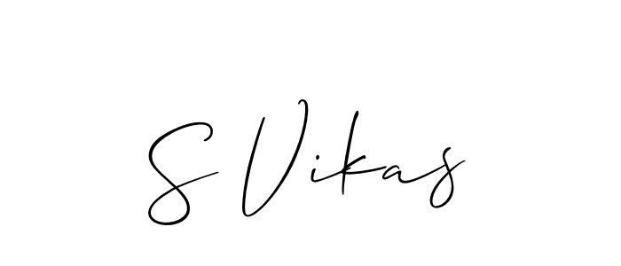 Make a short S Vikas signature style. Manage your documents anywhere anytime using Allison_Script. Create and add eSignatures, submit forms, share and send files easily. S Vikas signature style 2 images and pictures png