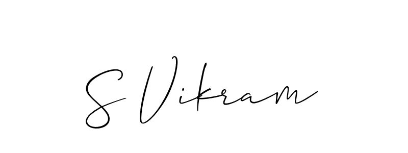 Make a short S Vikram signature style. Manage your documents anywhere anytime using Allison_Script. Create and add eSignatures, submit forms, share and send files easily. S Vikram signature style 2 images and pictures png