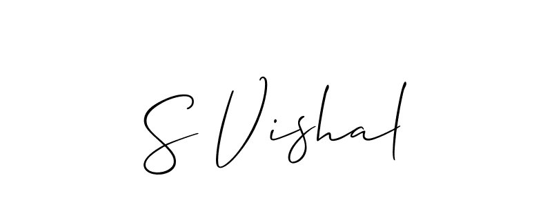 You can use this online signature creator to create a handwritten signature for the name S Vishal. This is the best online autograph maker. S Vishal signature style 2 images and pictures png