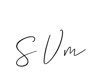 Make a beautiful signature design for name S Vm. Use this online signature maker to create a handwritten signature for free. S Vm signature style 2 images and pictures png