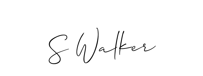 Allison_Script is a professional signature style that is perfect for those who want to add a touch of class to their signature. It is also a great choice for those who want to make their signature more unique. Get S Walker name to fancy signature for free. S Walker signature style 2 images and pictures png