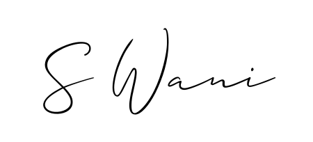 Practice writing S Wani with the flow of Allison_Script lettering. A fantastic source of inspiration for developing your personal signature style. S Wani signature style 2 images and pictures png